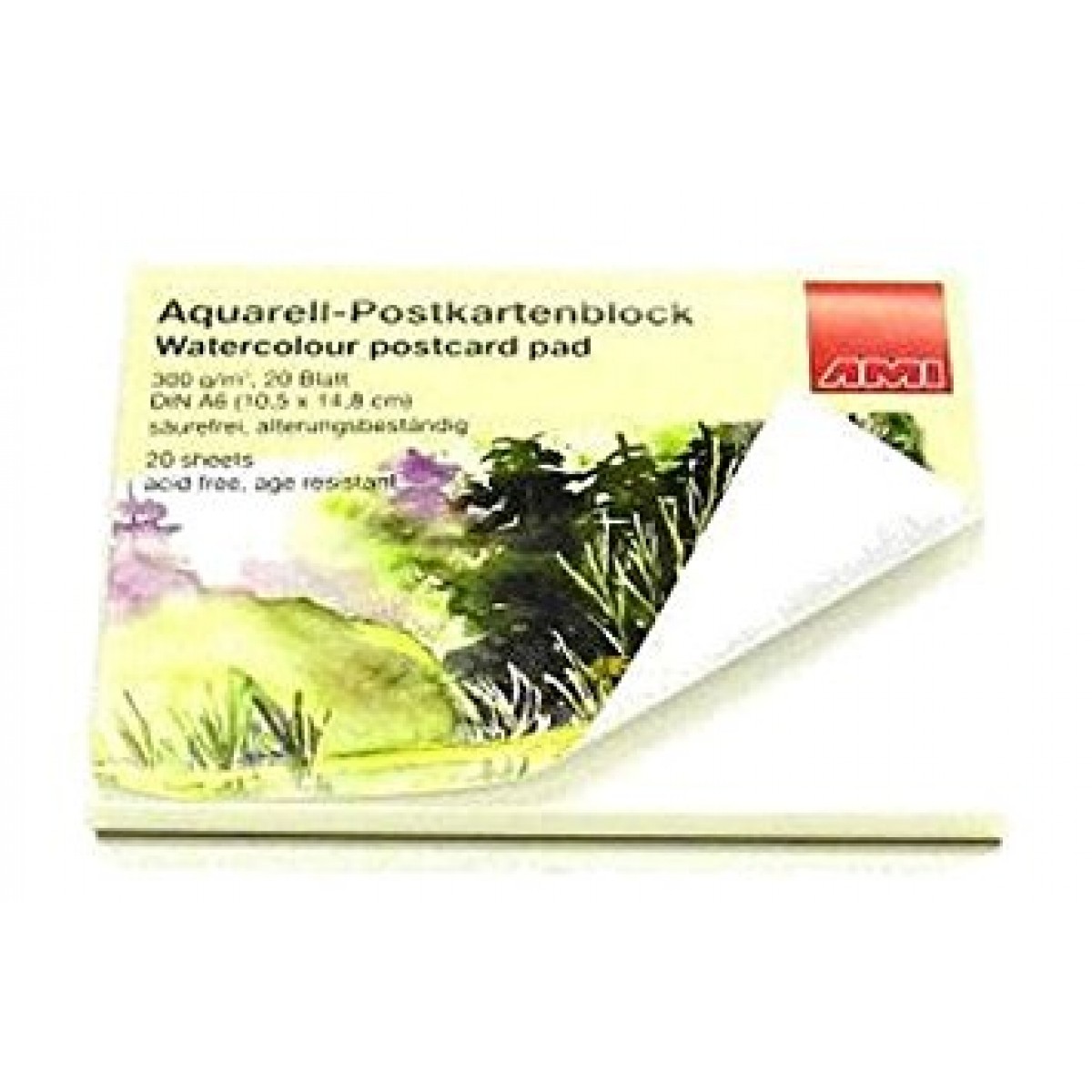 Akvarel postkort blok, A5, 300gr.