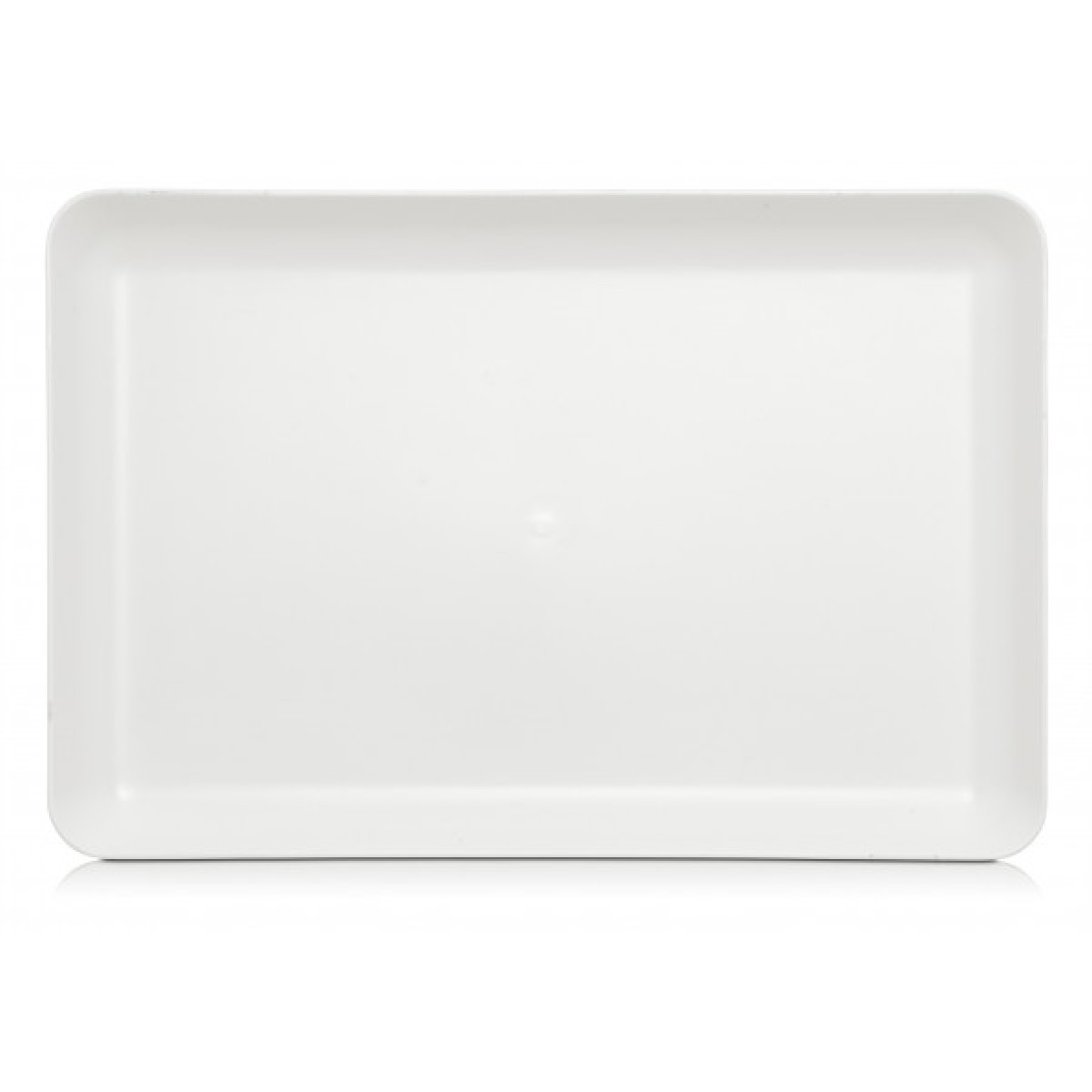 Palette, hvid kunststof, 30,5 x 20 cm., special overflade