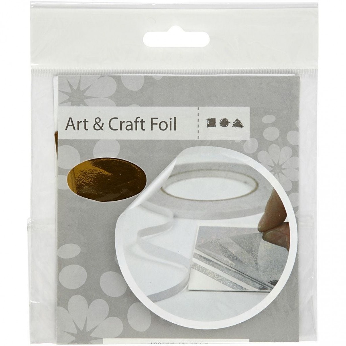Dekorationsfolie, Guld, 10 x 10 cm, 30 ark