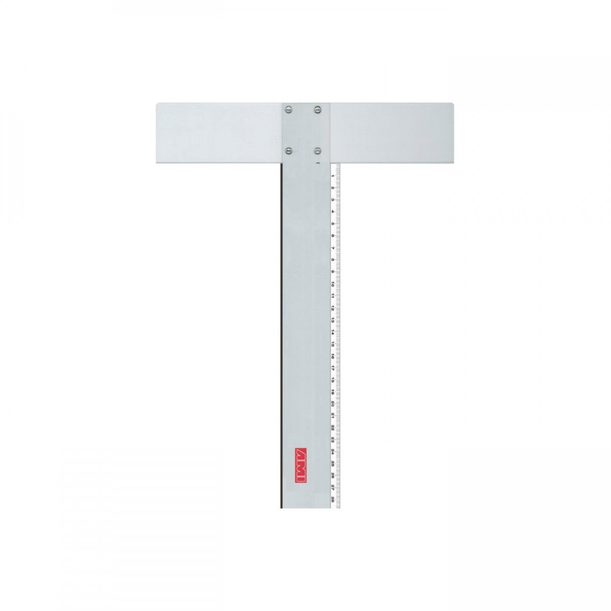 T-lineal, metal og plast, 70 cm