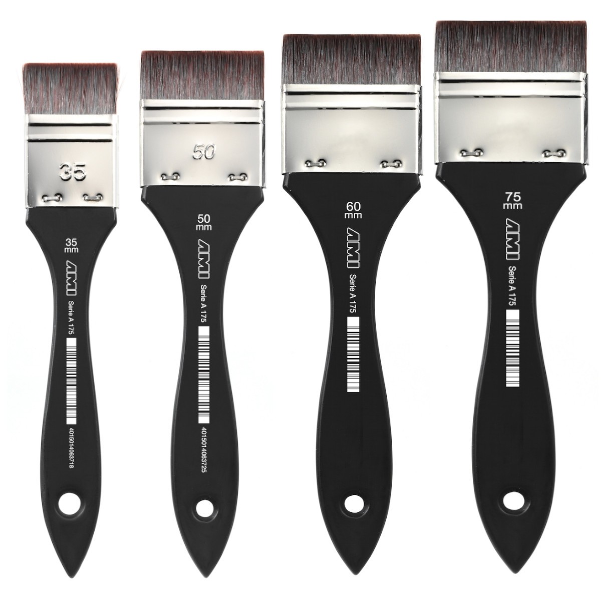 Lak pensel, A 175, korte syntetiske børster