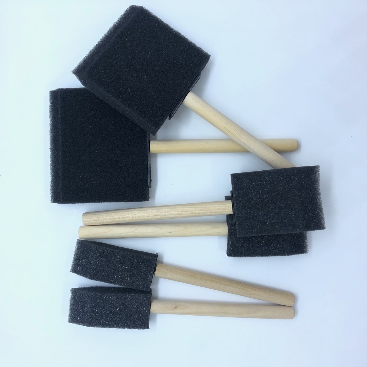 Skumpensel sæt, 6 assorterede