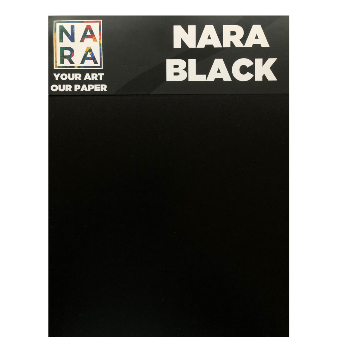 Nara papir, sort, 10 ark, 330 g-30,8x45,8 cm