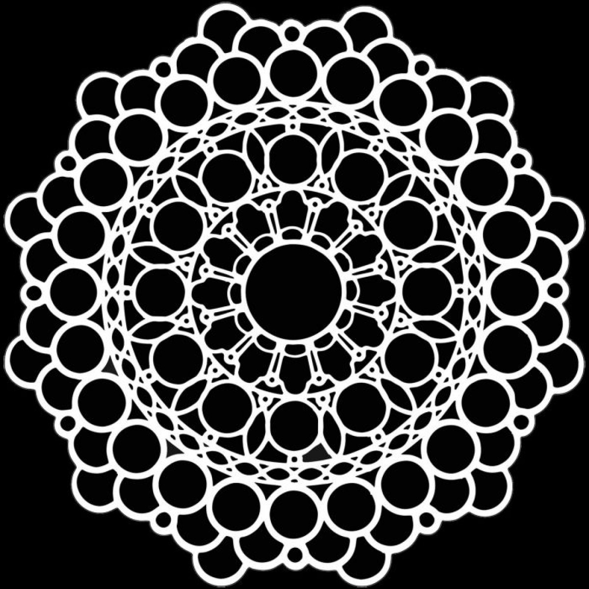 TCW, Stencil, 30x30, Orb Mandala