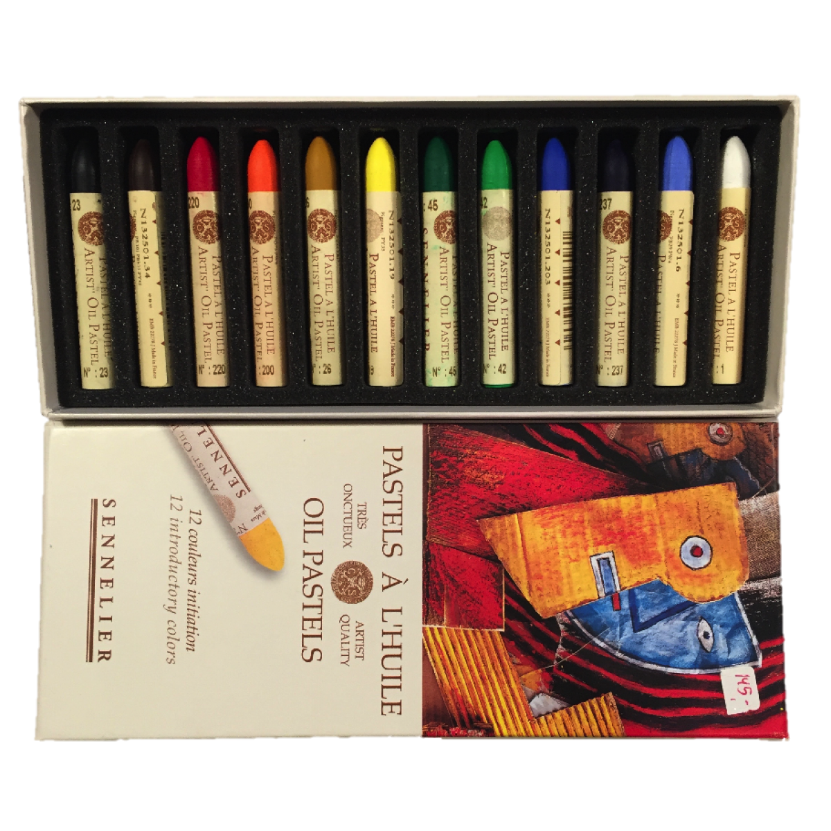 Sennelier, Olie Pastel, æske m/12 stk