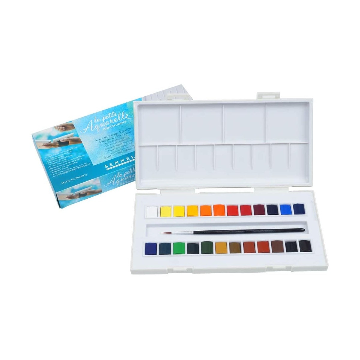 Sennelier Akvarelsæt, studio (24 half-pans)