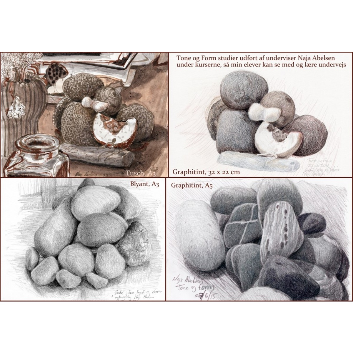 Naja Abelsen, Klassisk tegnekursus, del 1, 10. - 11. september