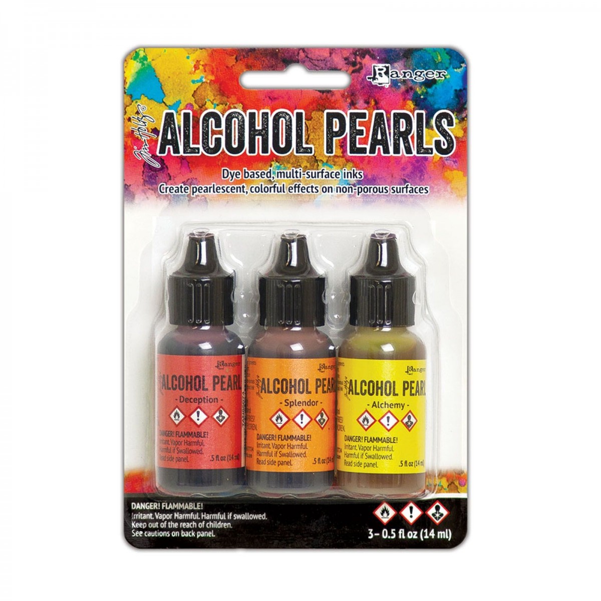 Ranger Alkohol ink Kit, 3 stk., Pearls Kit #1. FAST LAVPRIS