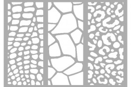 Marabu stencil, A4, Animal Print Combination