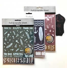 Metalfolie med lim motiv 