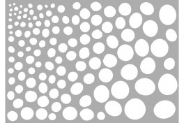 Marabu stencil, A4, Growing Dots 