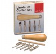 Linoleums skæresæt, 5 skær