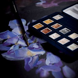 Van Gogh Akvarelsæt, metallic og interference (12 half-pans)