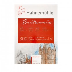Hahnemühle Britannia Akvarel blok, cold pressed, 24x32cm., 300gr.