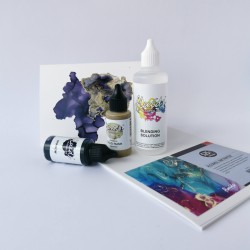 Gavesæt - Alkohol, Octopus fluids alkohol ink + papir m.m.