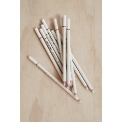 Hvid kul blyant, medium, 3